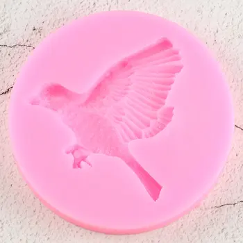 3D Ptica Silikonsko Plesni DIY Fondat Torta Dekoraterstvo Orodja Cupcake Pokrivalo Sladkarije, Čokolada Gumpaste Plesni Polimerne Gline, Nakit Plesni
