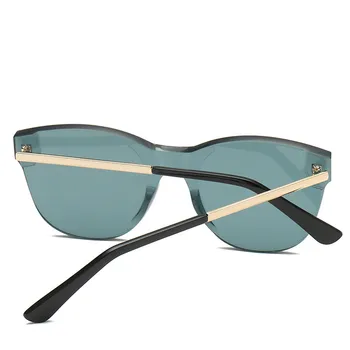 2021 Poletje Ženske Rimless sončna Očala Prosojni Odtenki sončna Očala Ženski Kul Candy Barve UV400 Očala Oculos De Sol #2141