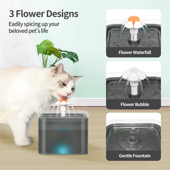 Mačka Vodnjak Skledo Samodejno Hišne Vode Napajalni Pes Pitne Razpršilnik Skledo, Posoda z LED Raven Zaslon