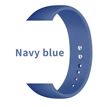 Prilagoditev Navy Blue Band 44mm40mm iWatch Serije 6 5 4 Silikonski Šport Band 42mm za apple Gledam Ženske' s Traku Mehko Zapestnica