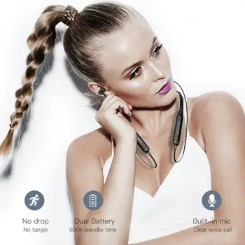 AWEI G20BL Slušalke Brezžični Magnetni Nepremočljiva Polnilne V uho Telefonske Slušalke za Šport