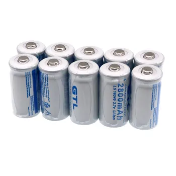 Nov 3,7 V 2800mAh Litij-Li-ionska 16340 Baterija CR123A Baterije za ponovno Polnjenje 3,7 V CR123 za Lasersko Pero LED Svetilka Cell