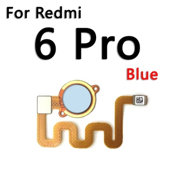 Original Za Xiaomi Redmi Opomba 6 Pro Plus Prime Home Gumb Nazaj Dotik ID optični bralnik Prstnih Senzor Flex Kabel Trak