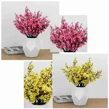 Svila Gypsophila Umetno DIY Cvetje Za Dekoracijo Cvet Poroko Izhajajo iz Plastičnih Nevesta Mariage Doma Ponaredek Šopek F N0A6