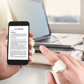 Inteligentni E-knjige Strani Turner Obroč 30mAh Baterije Android Bluetooth Daljinsko upravljanje prstanec Nosljivi Za E-knjige Strani Turner
