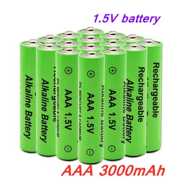 2021 veliko AAA Baterijo 3000mAh 1,5 V Alkalni bateriji AAA polnilne baterije za Daljinski upravljalnik Igrača svetlobe Batery+ polnilec