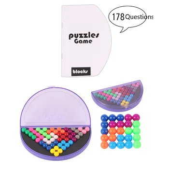 Logični Um Igra Modrost Piramida Ploščo 178 Izzivi Puzzle IQ Razvoj Izobraževalne Igrače Za Otroke Možganov Teaser Igrače Darilo
