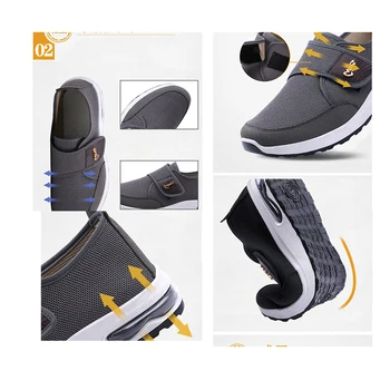 2021 Nova Melisa De Lazer Sapatos Esportivos Ao Ar Livre Macio Sola Velcro Sapatos De Caminhada Resistente Ao Desgaste Masculino