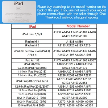 Lepe Risanke za iPad 10.2 8. Generacije Silikonski Pokrovček Za 10.9 iPad Zraka 4 Pro 11 Primeru 2020 Mini 5 7. v 6. Pro Za 12,9 10.5 Zraka 2