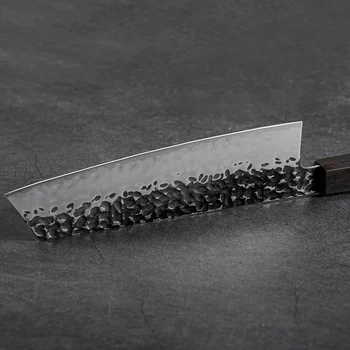 7.5 palčni Ročno kovane Kuhar Nož Japonski Kiritsuke Obliko Visoko vsebnostjo Ogljika 9Cr18CoMov 3-plast Kompozita Jekla Kuhinjski Noži