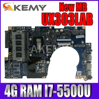 Akemy UX303LAB Prenosni računalnik z matično ploščo Za Asus UX303LA UX303LB UX303LN UX303LA UX303L U303L mainboard 4G RAM I7-5500U SR23W