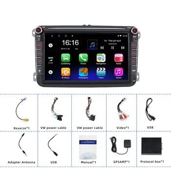 Android 10.0 2Din Avto Multimedijski predvajalnik, Avto Autoradio Radio, GPS navigacijska naprava Za VW/Volkswagen/Golf/Polo/Tiguan/Passat/b7/b6/SEDEŽ/leon