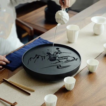 Keramične, Kovinske Čaj Pladenj Padavinske Vode Shranjevanje Kung Fu Čaj Nastavite Room Board Tabela Črni Kitajski Čaj Slovesnosti Pokal