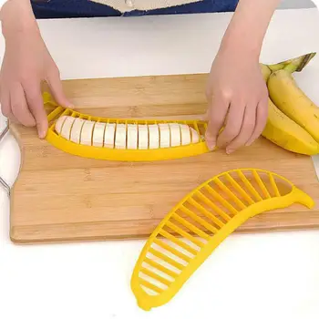 Plastični Banana Slicer Rezalnik Sadja, Zelenjave Orodja Solata Maker Kuhanje Orodja Practica Slicer Cutterl Kuhinjski Pripomočki Dropshiping