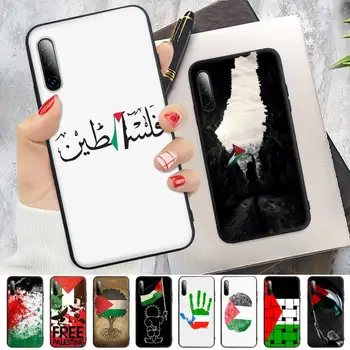 Palestina Zastavo Črnega Silikona Primeru Mobilni Telefon Kritje Za Huawei P9 P10 P20 P30 P40 Lite Pro P Smart 2019 2020