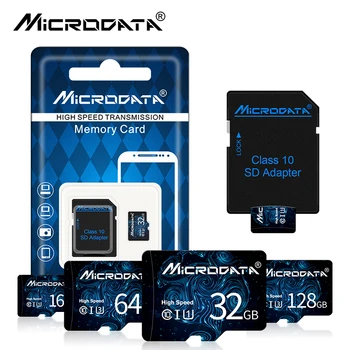 Resnična Zmogljivosti Visoke Hitrosti Razred 10 Bliskavica TF Micro SD kartice 64GB 128GB 16GB 32GB SDHC/SDXC Pomnilniške Kartice za telefon, tablični računalnik