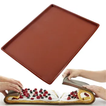 Večnamenski Silikonski Torto Roll Mat Bakeware Pladenj Pan Naslikal Pad Pecivo Švicarski Roll Peko Plesni Orodje za Kuhinjski Pribor
