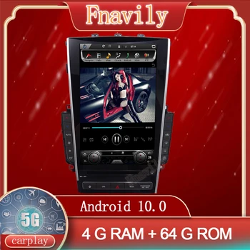 Fnavily Android 10 avtoradia Za Infiniti Q50 Q50L Avto Multimedijski Sistem Predvajalnik, GPS Navigacija Navpično Zaslon Tesla Slog 12.1