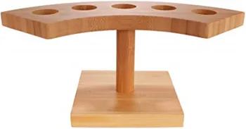 Bambus suši postaje sladoleda stožci zaslon stojalo lesa bife, ki služijo pladenj je imetnik svate tabela dekoracijo orodja