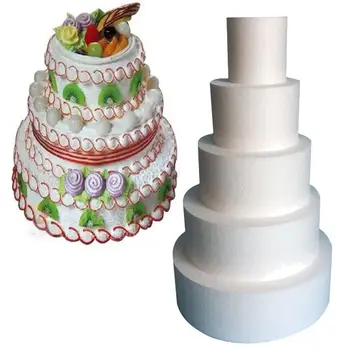 Praktično 10/12/14/16inch Pene Krog Pene torto model za Torto Lutke Plesni DIY Modeliranje svate Opremo
