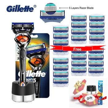Gillette Fusion 5 Proglide Moških Britev Z Flexball Ročaj Brivnik Britev, Pralni za Britje Zamenljivo Rezilo s Podstavkom