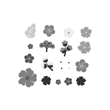 InLoveArts 14*14 mm Cvetje Cvet Jasno Znamk za Plovila Umre Scrapbooking Kartico, zaradi Česar Album Reliefi Obrti Papir Nova