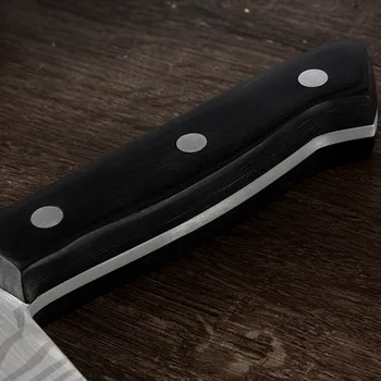 XYj Kitajski Kuhinji Mesar Noži Ročno Laser Damask Vzorec Kampiranje Srbski Kuhar Nož Darilo Zajema Tulec Lepe Polje