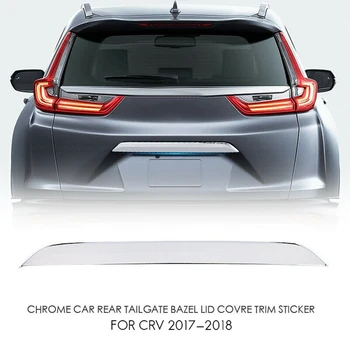Chrome Nerjavečega Prtljažnik, vrata prtljažnika odprete Pokrov na pokrovu Trim Za Honda CRV CR-V 2017-2020