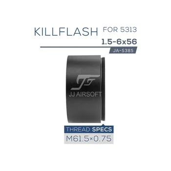 JJ Airsoft Killflash Ubiti Flash 1,5-6x56 Orožje Pogled Puška Področje uporabe