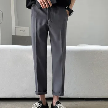 Poletje Multi-barvni Formalno Obleko Hlače za Moške Slim Modno Poslovanja Družbe Mens Obleko Hlače korejski Naravnost Priložnostne Hlače Moški 28-36