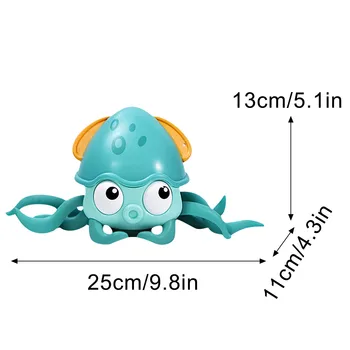 Hoja Hobotnica Po Maslu Kopel Igrača Srčkan Cartoon Živali Inercialni Hobotnica Plazil Morske Živali Otroci Igrajo V Vodni Kopeli Igrače