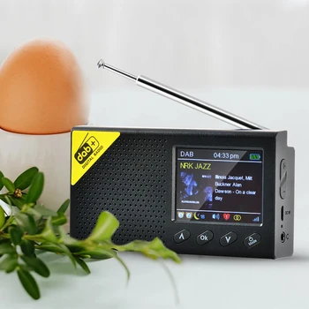 LCD-Zaslon 5.0 Digitalni Stereo Radio DAB FM Avdio Sprejemnik, Predvajalnik, FM Sprejemnik Avdio Oddajanje Predvajalnik Prenosni