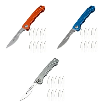 Aluminijaste Zlitine, Zložljivi Nož EOS Multi-funkcijo Orodje Nož Portable Art Zunanji Sili Skalpela Nož