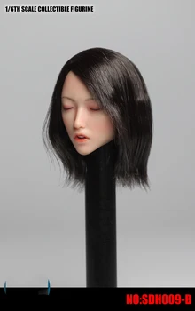 SDH009 1/6 Obsega Azijskih Ženska Seksi Beauty Sleep Dekle Glavo Skulptura z Zaprtimi Očmi Carving Model za 12