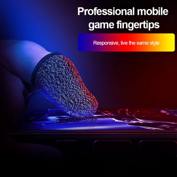 1pair Mobilne Igre Prsta Rokavice Za Gamer Sweatproof Anti-slip Zaslon na Dotik Prsta Rokav Dihanje Gaming Prsta Pokrov