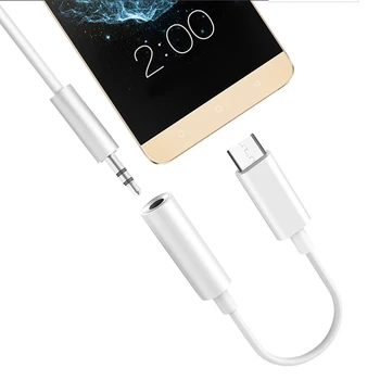 Slušalke Napajalnik, USB Tip C Do 3,5 mm Priključek AUX Kabel Adapter Tip-C 3.5 Avdio Pretvornik Kabel Za Huawei Telefon Xiaomi