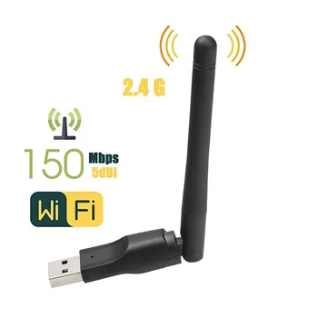 10pcs WiFi Brezžično Omrežno Kartico USB 2.0 150 M 802.11 b/g/n, LAN vmesnik z vrtljiva Antena za Laptop PC Mini Wi-fi Dongle