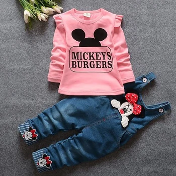 Disney Baby Toddler Fant Dekle Obleke, Kompleti Otroci, Otroci, Oblačila, Obleke Mickey Minnie Elsa Morska Deklica Spiderman Kapetan 1-7 T