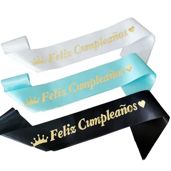 Španski Happy Birthday Feliz Cumpleanos Quinceanera Krila Ženske, Dekleta Sladko 13. 16. in 18. 20. do 30. Rojstni dan Dekoracijo