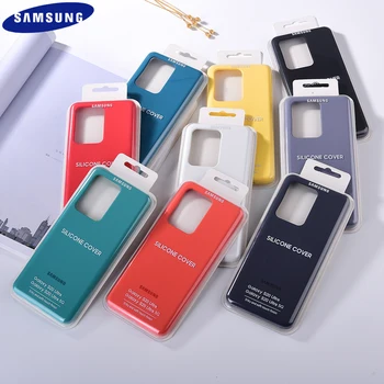 Originalni Samsung Galaxy S20 Opomba 20 Ultra Primeru Opomba 10 S20 Plus S20+ Tekoče Silikona Shockproof 360