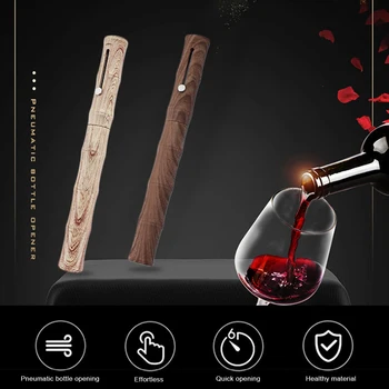 Bambus Obliko Zračni Tlak, Vina, Steklenica Odpirač s Folijo Rezalnik Vino Zamaški za Ljubitelje Vina