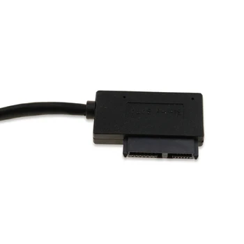 Strokovno USB 3.0 na 7+6 13Pin mini SATA Kabel Indikator za prenosnik NotebookDVD/CD-ROM za HDD Caddy Slimline Disk Adapter