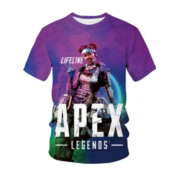 Igra Apex Legende 3D Print majica s kratkimi rokavi Moški Ženske Modni Ulične O-Vratu Hip Hop T Shirt Unisex Tshirt Vrhovi Harajuku Moška Oblačila