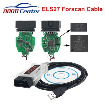 FTDI ELS 27 USB Kabel za Diagnostiko ELS27 Forscan OBDII Skener Za Mazda/Za Lincoln ELS 27 USB Za-ForscanOBD2 Diagnosticiranje Kabel