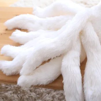 1pc 56 cm Srčkan Simulacije Bela Devet-Repo Fox Plišastih Igrač Polnjene Živali Gumiho Lutka Lep Fox Igrača Deklice Darilo