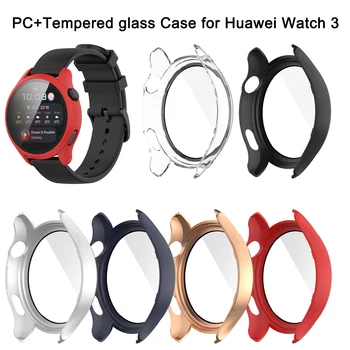 Zaščitni ovitek za Huawei Watch 3 pro Kaljeno Steklo Pokrova RAČUNALNIKA Lupini Zaščitnik Zaslon Smart Watch Pribor za Huawei Watch 3
