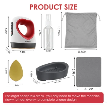 Mini Prenosni Heat tiska Stroj Sublimacija Digital Prenos Tiskanje Pralni Za T-majice, Čevlji za Prenos In Likanje Reliefi