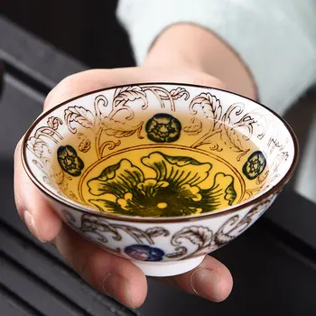 4pcs keramični kung fu čaj nastavite houseware tea cup master cup osebnih pokal eno skodelico čaja skodelico čaja obred dodatki