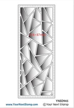 Rezanje kovin Matrice Slim Geometrijske PanelDie dekoracijo Scrapbooking Okrasni papir plovilo, kalup udarec matrice
