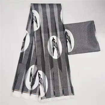 Vroče prodaje Gahna Slog satena svilena tkanina z organza Afriške vosek design 6 METROV! J70821